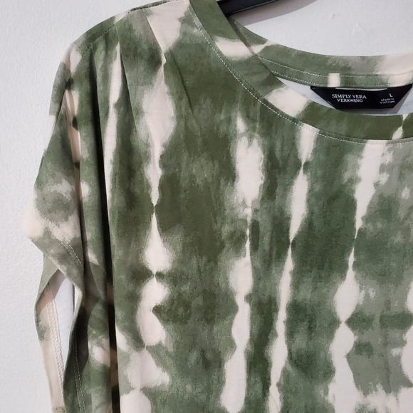 Simply Vera Vera Wang women's pleated Dolman tee. NWT - Picture 4 of 9